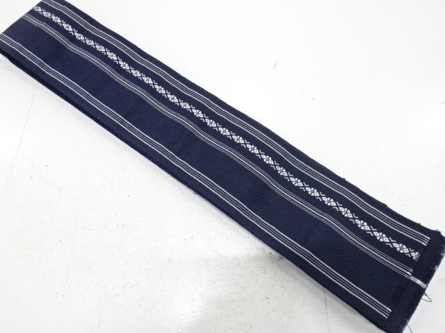 JAPANESE KIMONO FOR MEN / KAKU OBI / CHIKUZEN HAKATA 